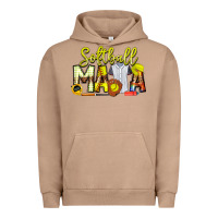 Pigment Burro Softball Mama Urban Hoodie - CowhideDigitalArt