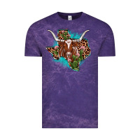 Cloud Purple texas longhorn texas map Vintage Tee - JahusDesignShop