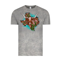 Cloud Rock texas longhorn texas map Vintage Tee - JahusDesignShop