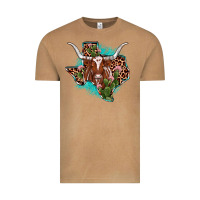 Vintage Camel texas longhorn texas map Vintage Tee - JahusDesignShop