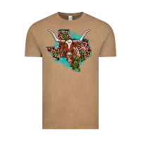 Texas Longhorn Texas Map Vintage Tee | Teevron