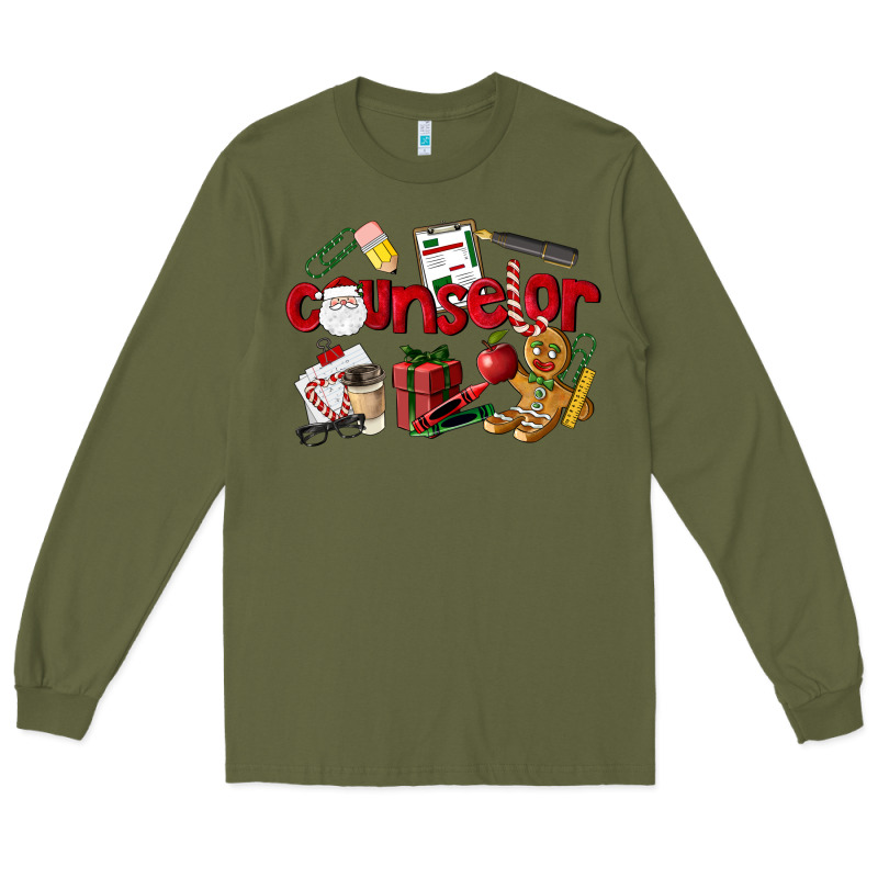 Counselor Christmas Long Sleeve Tee by LillyAllenDesigns | Teevron