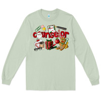 Matcha Counselor Christmas Long Sleeve Tee - LillyAllenDesigns