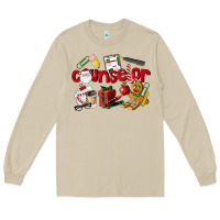 Mushroom Counselor Christmas Long Sleeve Tee - LillyAllenDesigns