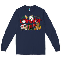 Navy Counselor Christmas Long Sleeve Tee - LillyAllenDesigns