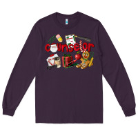 Plum Counselor Christmas Long Sleeve Tee - LillyAllenDesigns