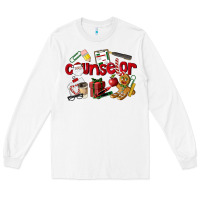 White Counselor Christmas Long Sleeve Tee - LillyAllenDesigns