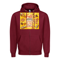 Burgundy pumpkin pie and family Zipper Hoodie - TumblerDesignByShophia