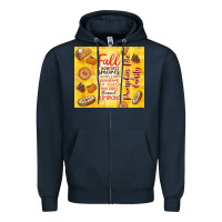 Navy pumpkin pie and family Zipper Hoodie - TumblerDesignByShophia
