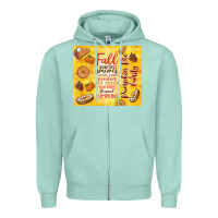 Seafoam pumpkin pie and family Zipper Hoodie - TumblerDesignByShophia