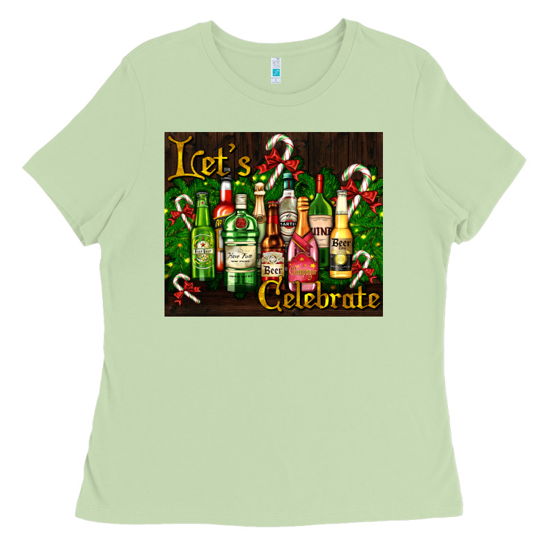 Christmas Cocktail Ladies Tee by AdoDesignShop | Teevron