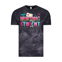 Cloud Black nursing student no sleep no money no life Vintage Tee - MaliasSmallBusiness
