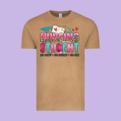 Nursing Student No Sleep No Money No Life Vintage Tee Designed By Maliassmallbusiness