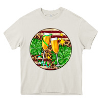 Cream Christmas champagnes Heavy Core Tee - AdoDesignShop