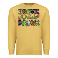 Antique Gold drink drank drunk mardi gras olivia Premium Sweatshirt - OliviaCreatesArt