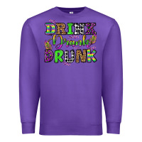 Purple drink drank drunk mardi gras olivia Premium Sweatshirt - OliviaCreatesArt