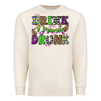 Sandshell drink drank drunk mardi gras olivia Premium Sweatshirt - OliviaCreatesArt