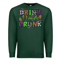 Sports Green drink drank drunk mardi gras olivia Premium Sweatshirt - OliviaCreatesArt