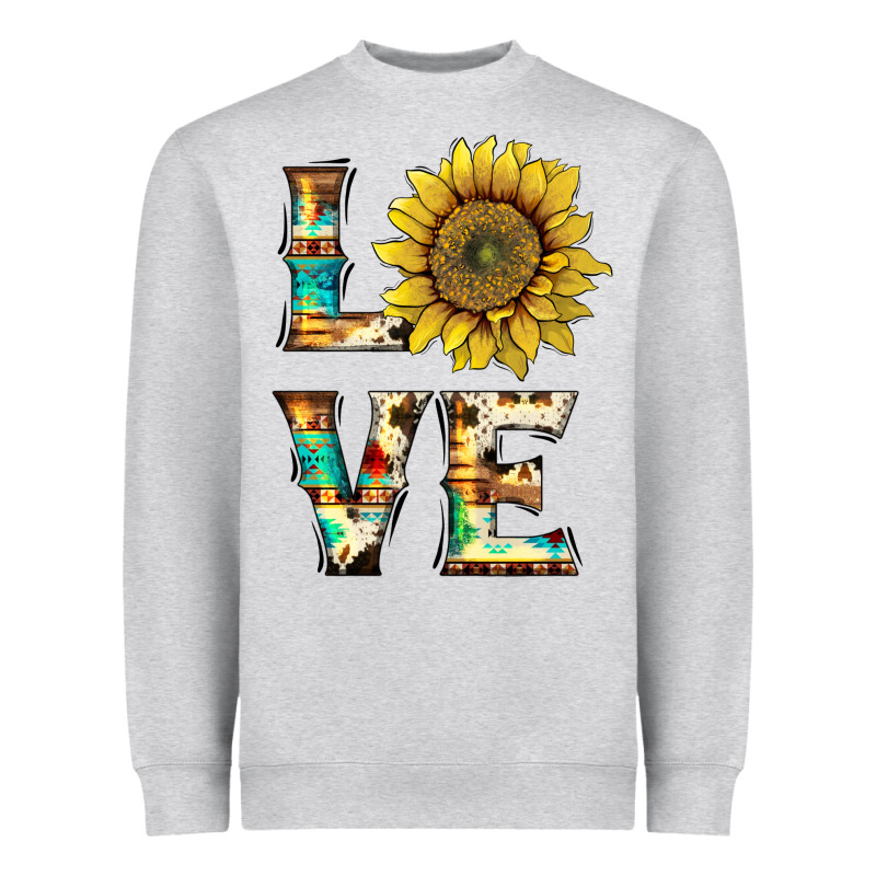 Western Love With Sunflower Heavyweight Sweatshirt by Artiststas | Teevron