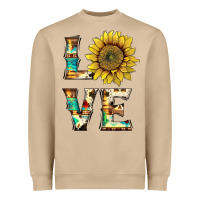 Mushroom western love with sunflower Heavyweight Sweatshirt - Artiststas