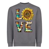 Storm western love with sunflower Heavyweight Sweatshirt - Artiststas
