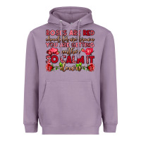 Lavender roses are red chocolates are brown Heavyweight Hoodie - OliviaCreatesArt