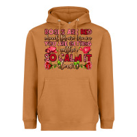 Meerkat roses are red chocolates are brown Heavyweight Hoodie - OliviaCreatesArt