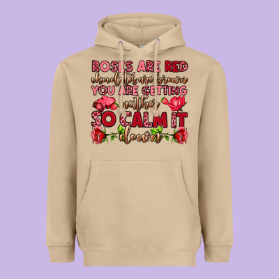Roses Are Red Chocolates Are Brown Heavyweight Hoodie Designed By Oliviacreatesart