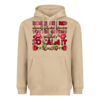 Mushroom roses are red chocolates are brown Heavyweight Hoodie - OliviaCreatesArt