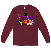 Burgundy Counselor Halloween Long Sleeve Tee - LillyAllenDesigns