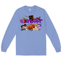 Colony Blue Counselor Halloween Long Sleeve Tee - LillyAllenDesigns
