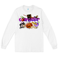 White Counselor Halloween Long Sleeve Tee - LillyAllenDesigns