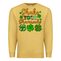 Antique Gold St. Patrick's Shake your shamrocks Premium Sweatshirt - OliviaCreatesArt