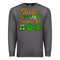Charcoal Heather St. Patrick's Shake your shamrocks Premium Sweatshirt - OliviaCreatesArt