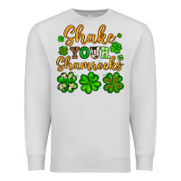 Dove Grey St. Patrick's Shake your shamrocks Premium Sweatshirt - OliviaCreatesArt