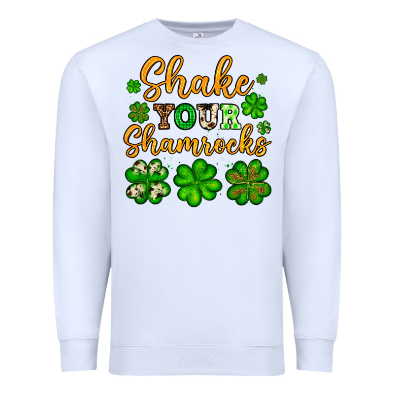 St. Patrick's Shake Your Shamrocks Premium Sweatshirt by OliviaCreatesArt | Teevron
