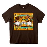 Chocolate Brown western bee gnomes  honeycomb  leopard turquoise wooden serape Heavy Core Tee - Artiststas