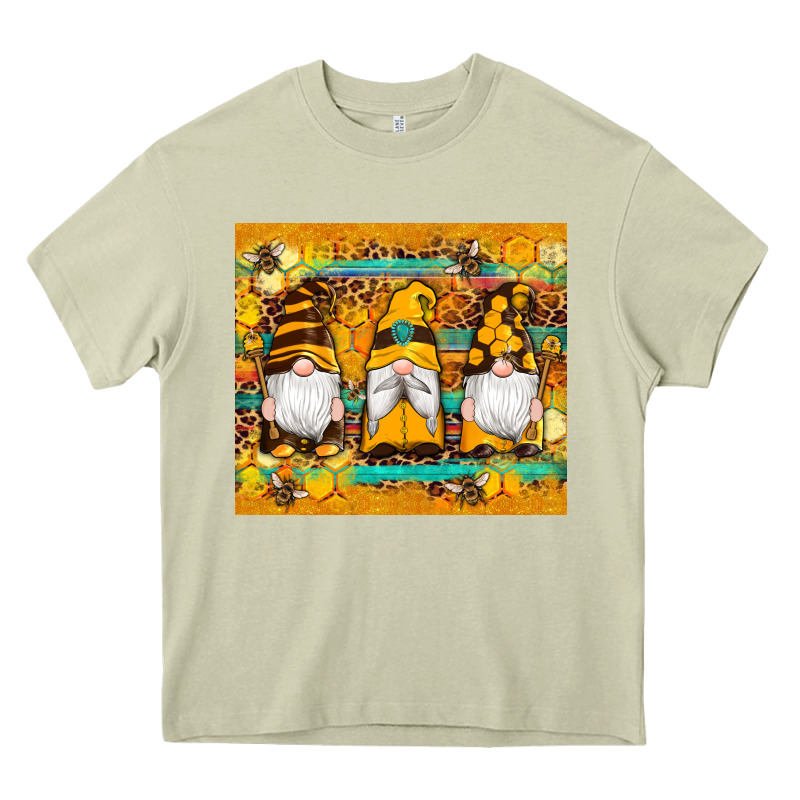 Western Bee Gnomes  Honeycomb  Leopard Turquoise Wooden Serape Heavy Core Tee by Artiststas | Teevron
