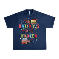 Navy my holidays are all booked up Urban Heavy Tee - MaliasSmallBusiness