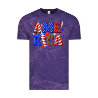 Cloud Purple America Vintage Tee - NancyCooperArtShop