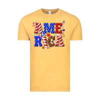 Vintage Mustard America Vintage Tee - NancyCooperArtShop