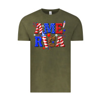 Vintage Olive America Vintage Tee - NancyCooperArtShop