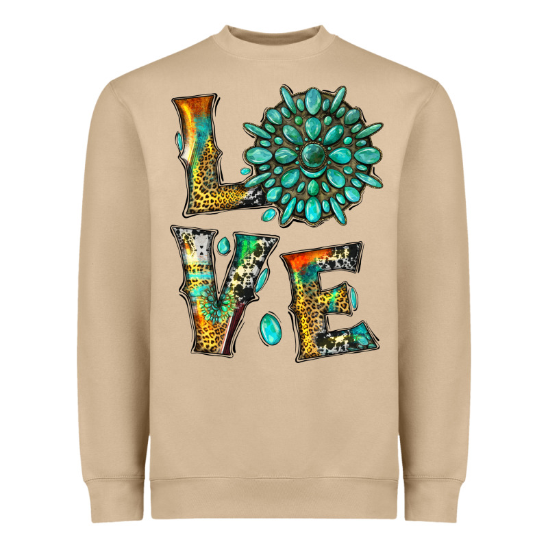 Love With Gemstone Heavyweight Sweatshirt by Artiststas | Teevron