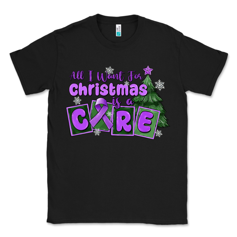 All I Want For Christmas Is A Cure Pancreatic Canc Classic Tee by MaliasSmallBusiness | Teevron