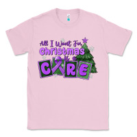 Bubblegum Pink all i want for christmas is a cure pancreatic canc Classic Tee - MaliasSmallBusiness