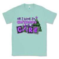 Seafoam all i want for christmas is a cure pancreatic canc Classic Tee - MaliasSmallBusiness