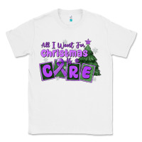 White all i want for christmas is a cure pancreatic canc Classic Tee - MaliasSmallBusiness