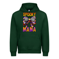 Forest Green Spooky Mama Urban Hoodie - CowhideDigitalArt