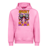 Fuchsia Pink Spooky Mama Urban Hoodie - CowhideDigitalArt