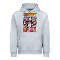 Heather Grey Spooky Mama Urban Hoodie - CowhideDigitalArt
